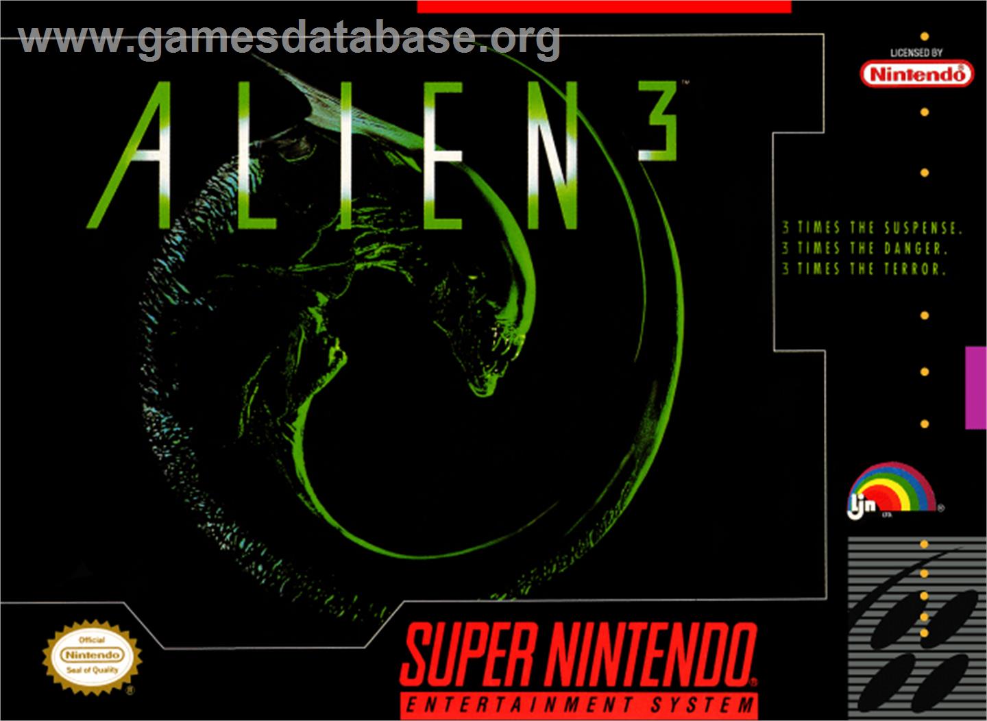 Alien³ - Nintendo SNES - Artwork - Box