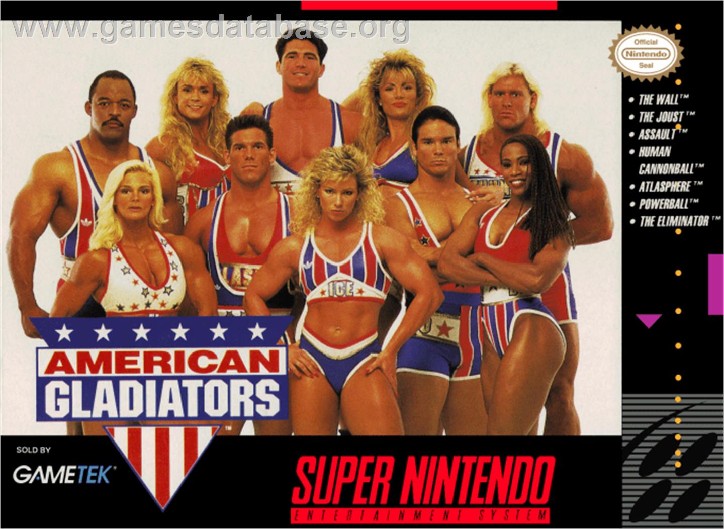 American Gladiators - Nintendo SNES - Artwork - Box