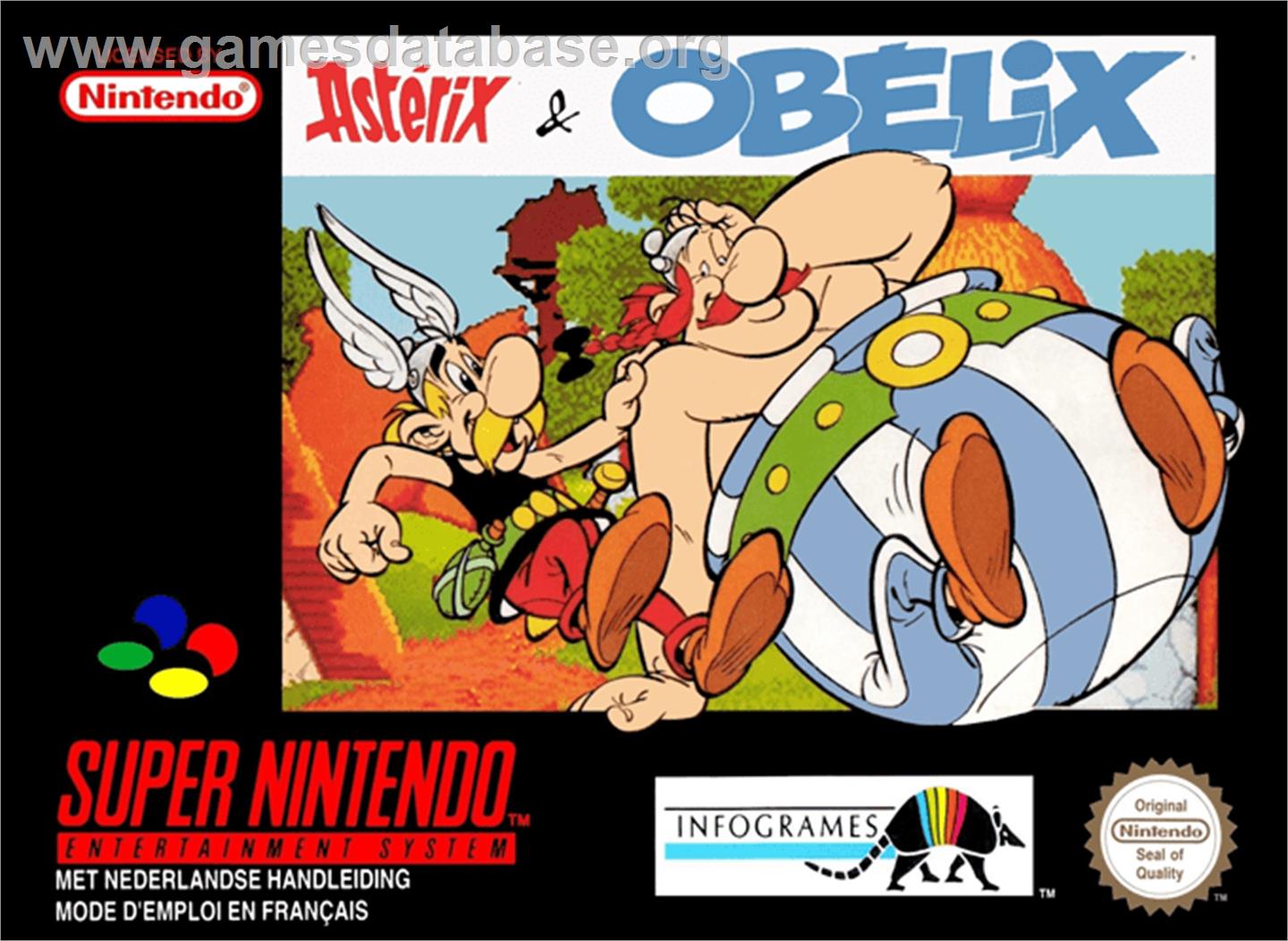 Asterix and Obelix - Nintendo SNES - Artwork - Box
