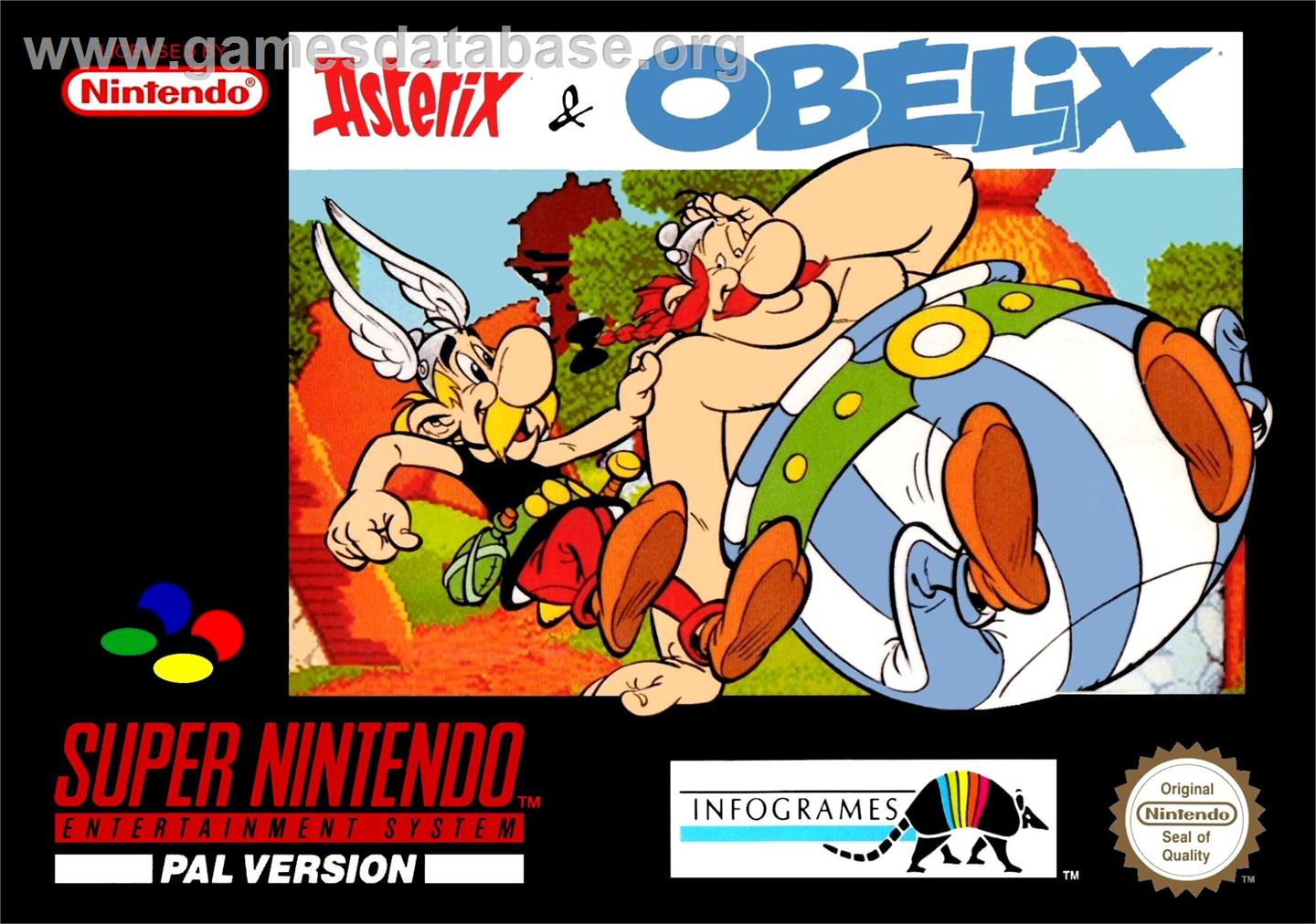 Astérix And Obélix - Nintendo SNES - Artwork - Box