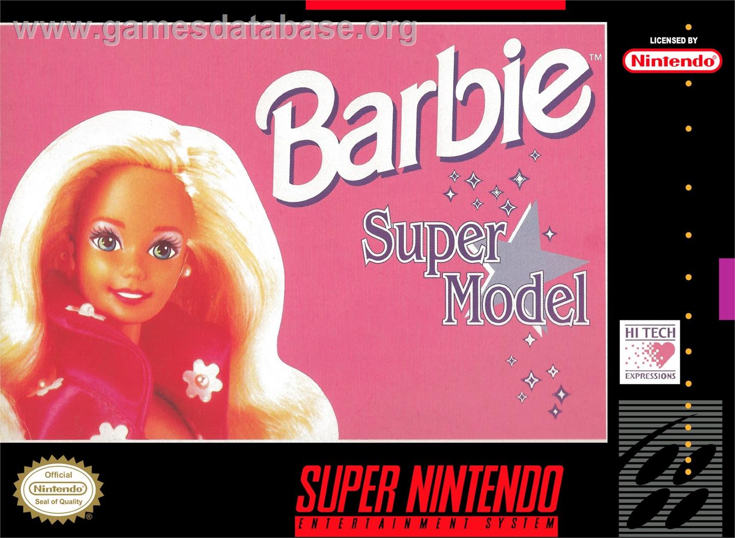 Barbie - Super Model - Nintendo SNES - Artwork - Box