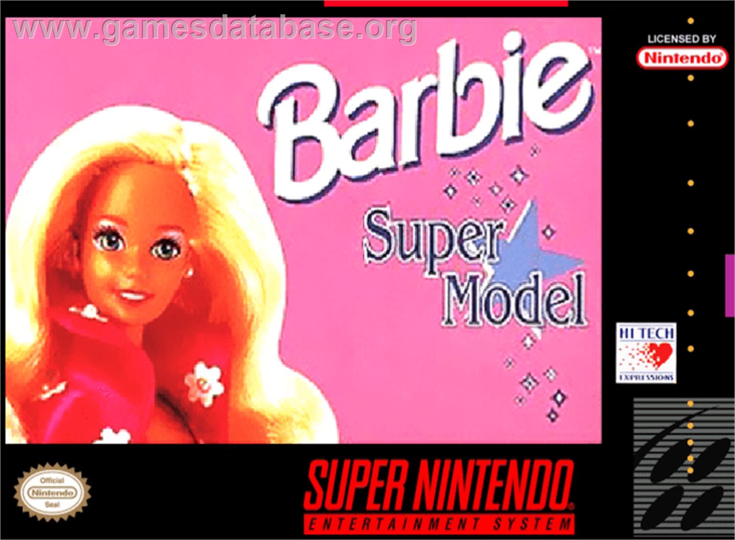 Barbie Super Model - Nintendo SNES - Artwork - Box