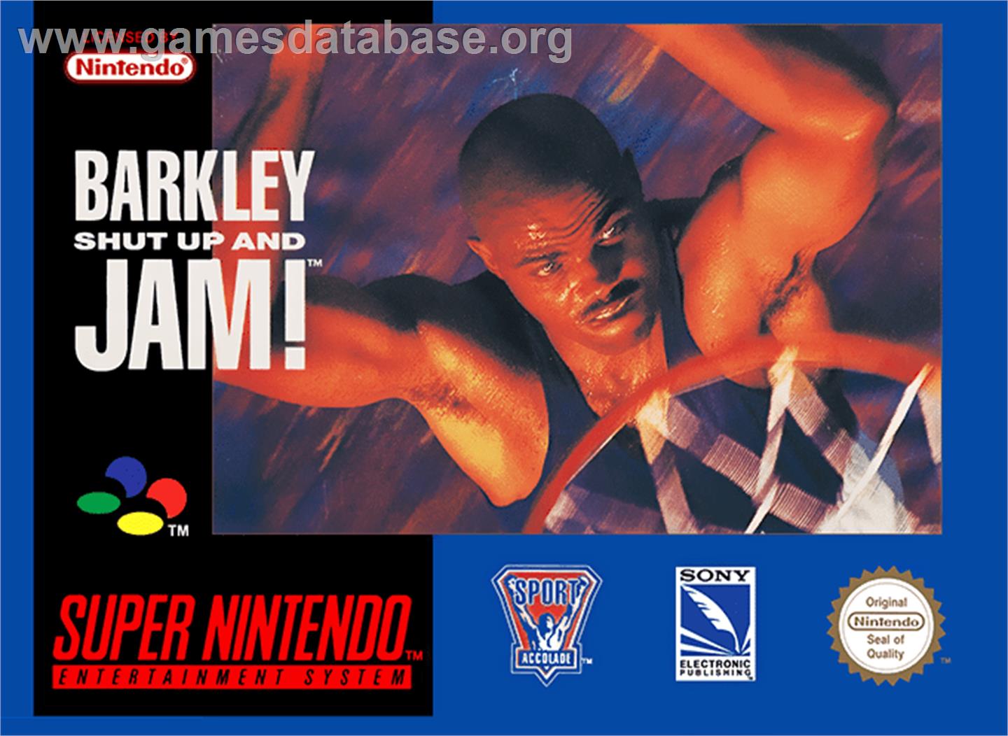 Barkley: Shut Up and Jam! - Nintendo SNES - Artwork - Box