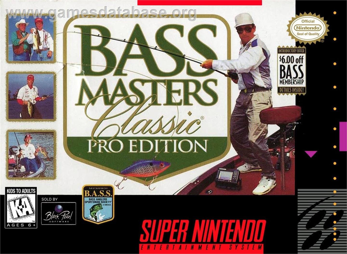 Bass Masters Classic - Pro Edition - Nintendo SNES - Artwork - Box