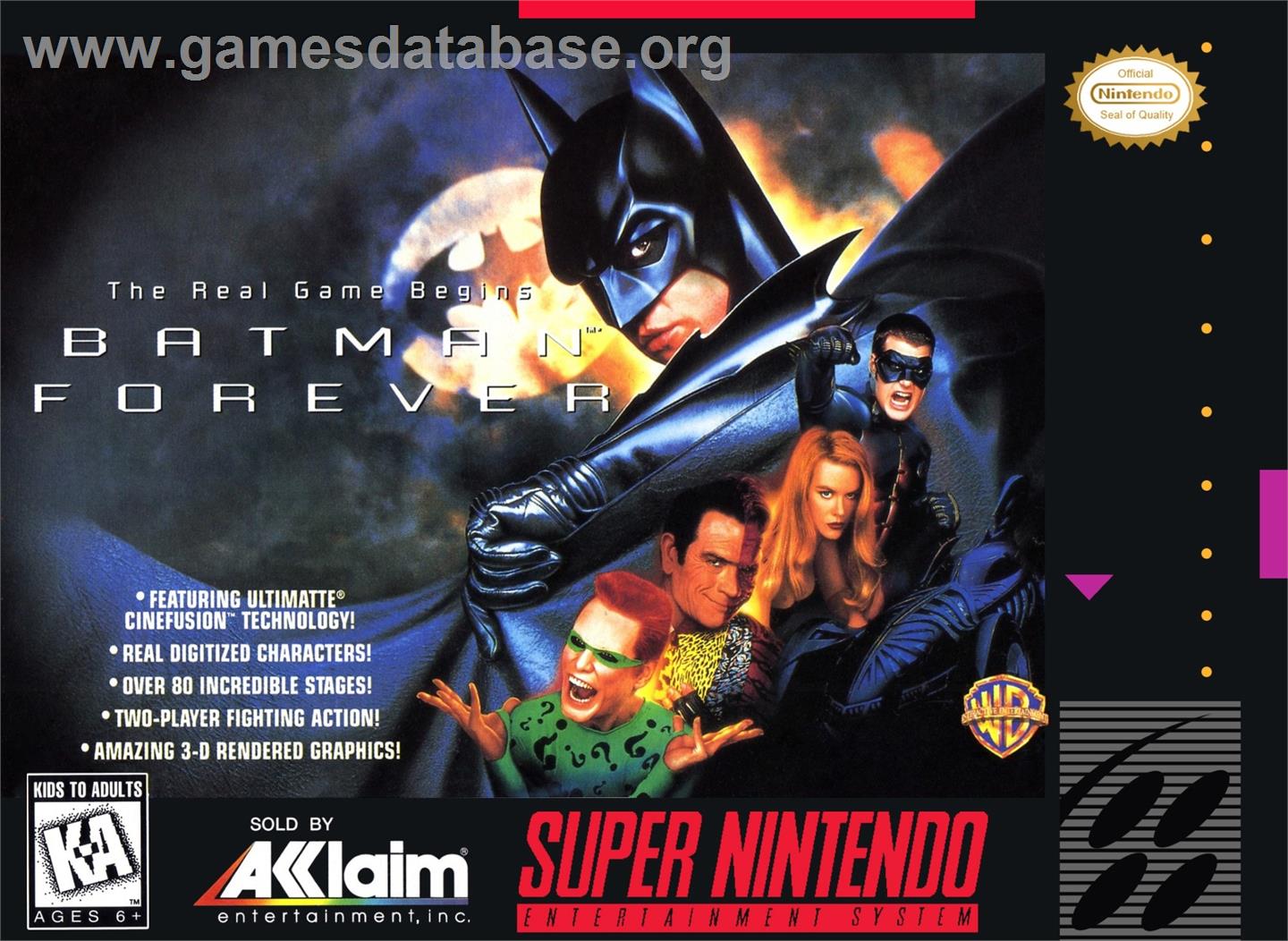 Batman Forever - Nintendo SNES - Artwork - Box