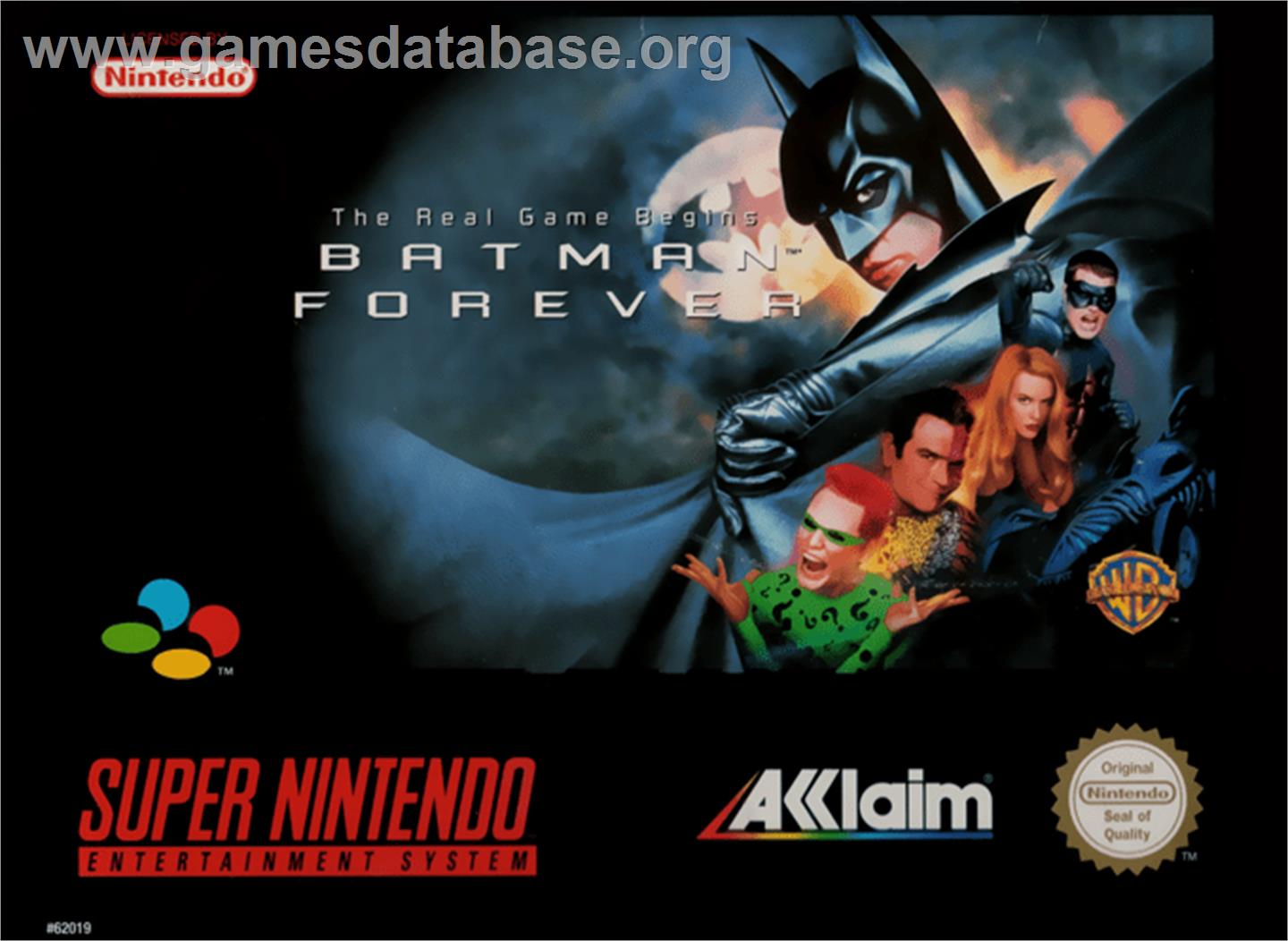 Batman Forever - Nintendo SNES - Artwork - Box