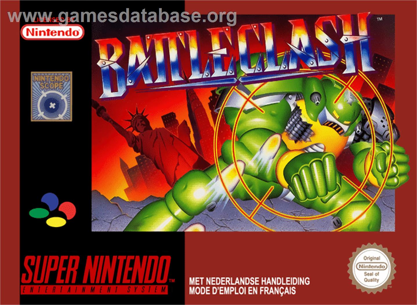 Battle Clash - Nintendo SNES - Artwork - Box