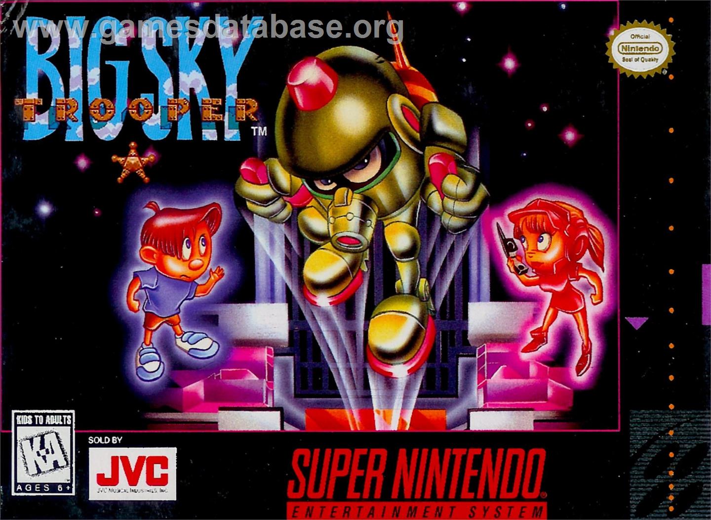 Big Sky Trooper - Nintendo SNES - Artwork - Box