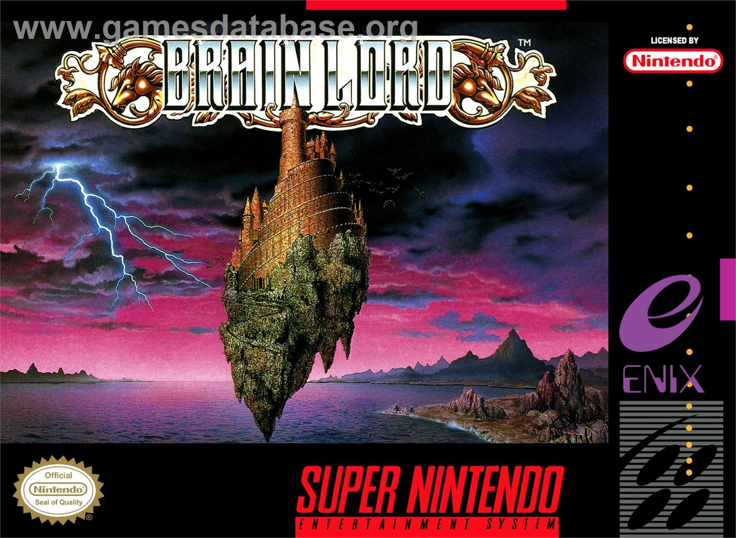 Brain Lord - Nintendo SNES - Artwork - Box