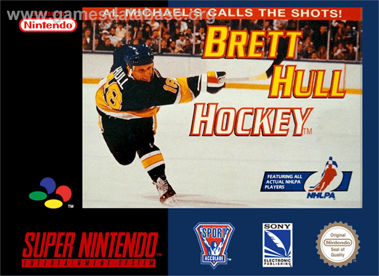 Brett Hull Hockey - Nintendo SNES - Artwork - Box