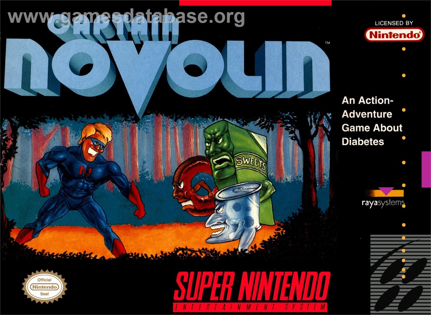 Captain Novolin - Nintendo SNES - Artwork - Box