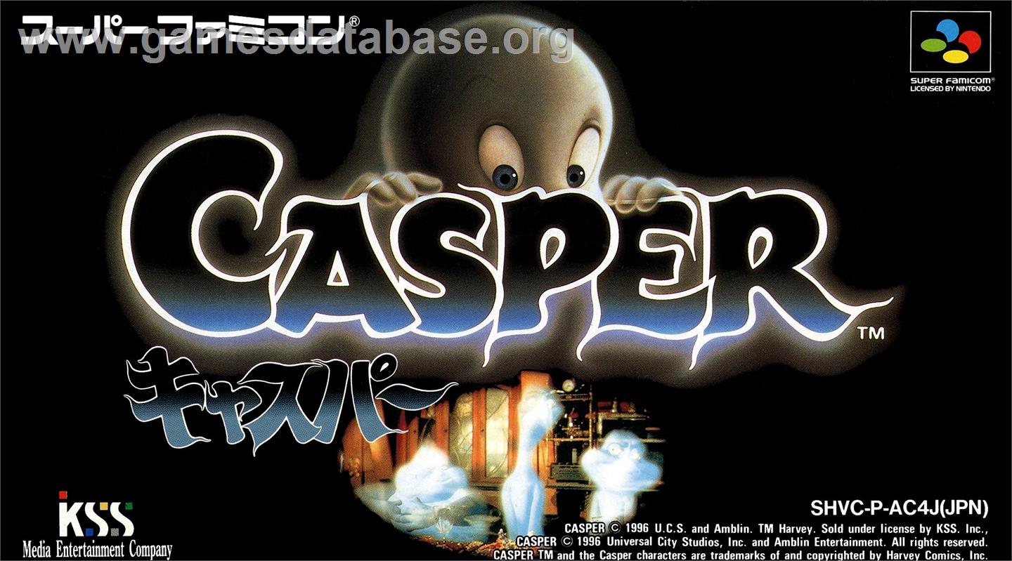 Casper - Nintendo SNES - Artwork - Box