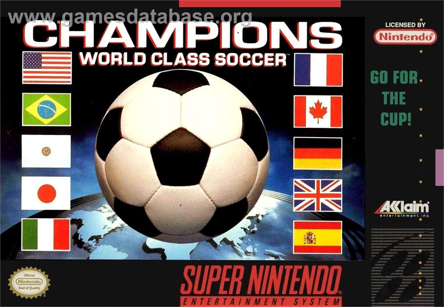 Champions World Class Soccer - Nintendo SNES - Artwork - Box