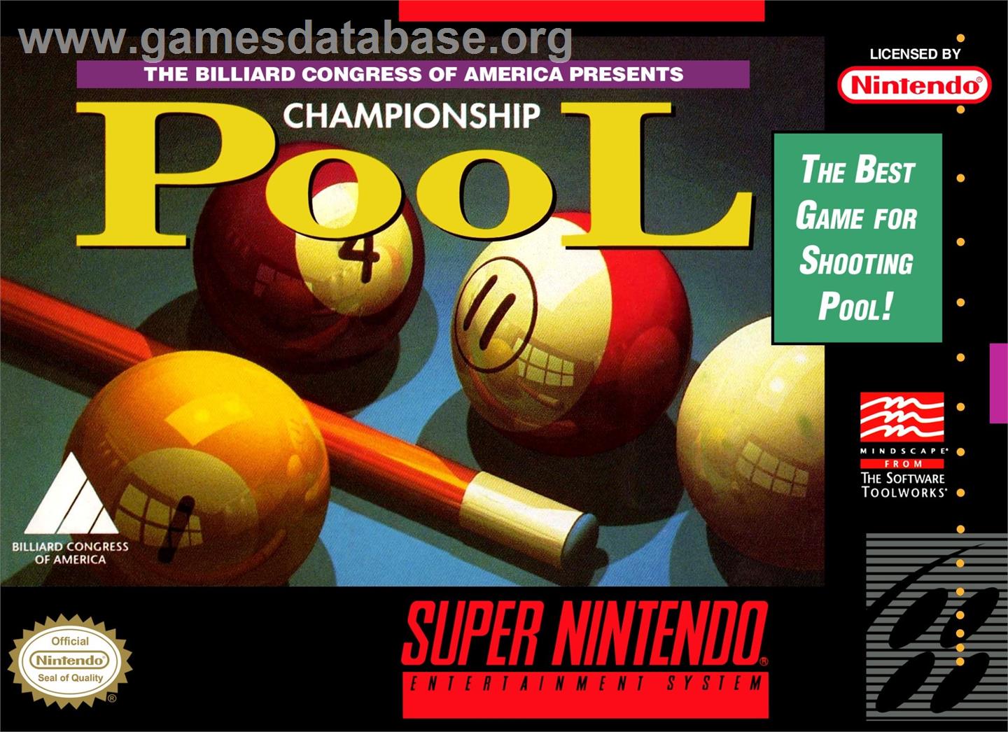 Championship Pool - Nintendo SNES - Artwork - Box