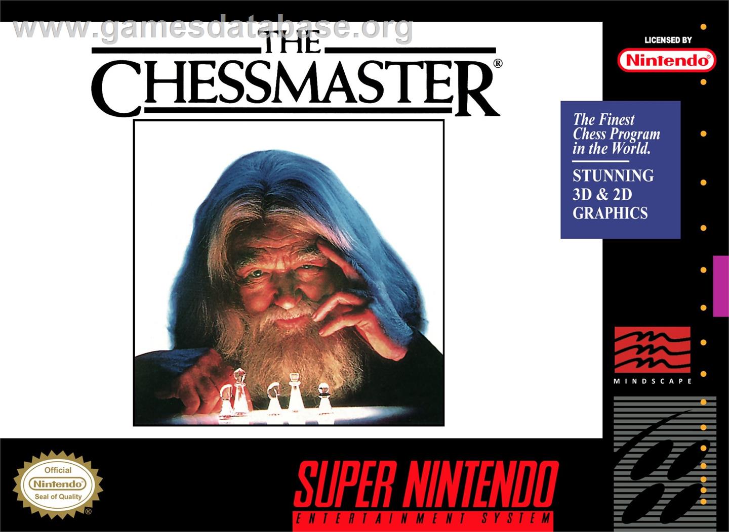 Chessmaster, The - Nintendo SNES - Artwork - Box