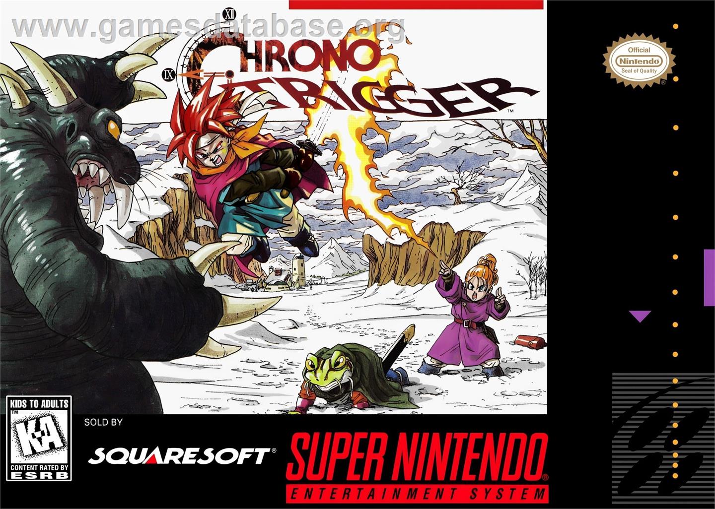 Chrono Trigger - Nintendo SNES - Artwork - Box