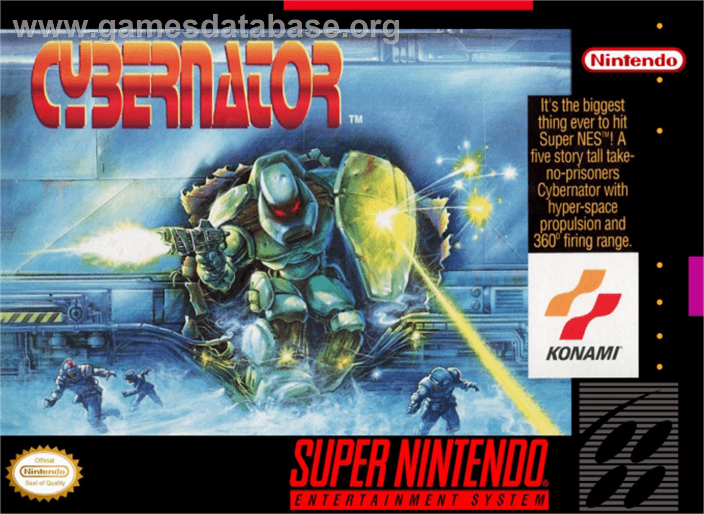 Cybernator - Nintendo SNES - Artwork - Box