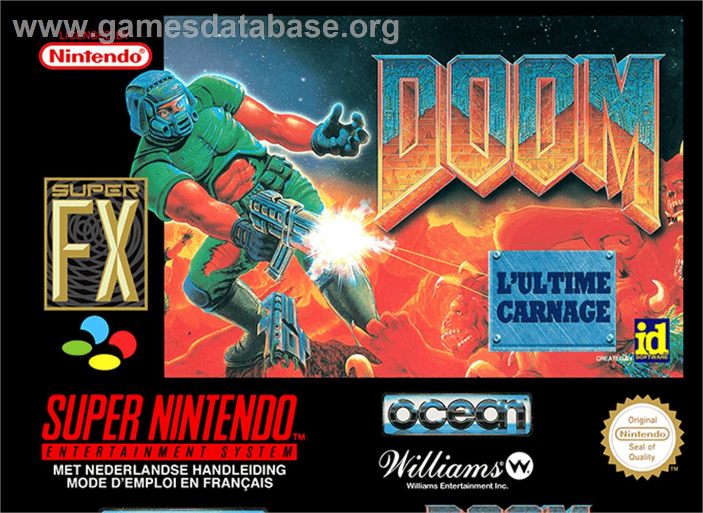 DOOM - Nintendo SNES - Artwork - Box