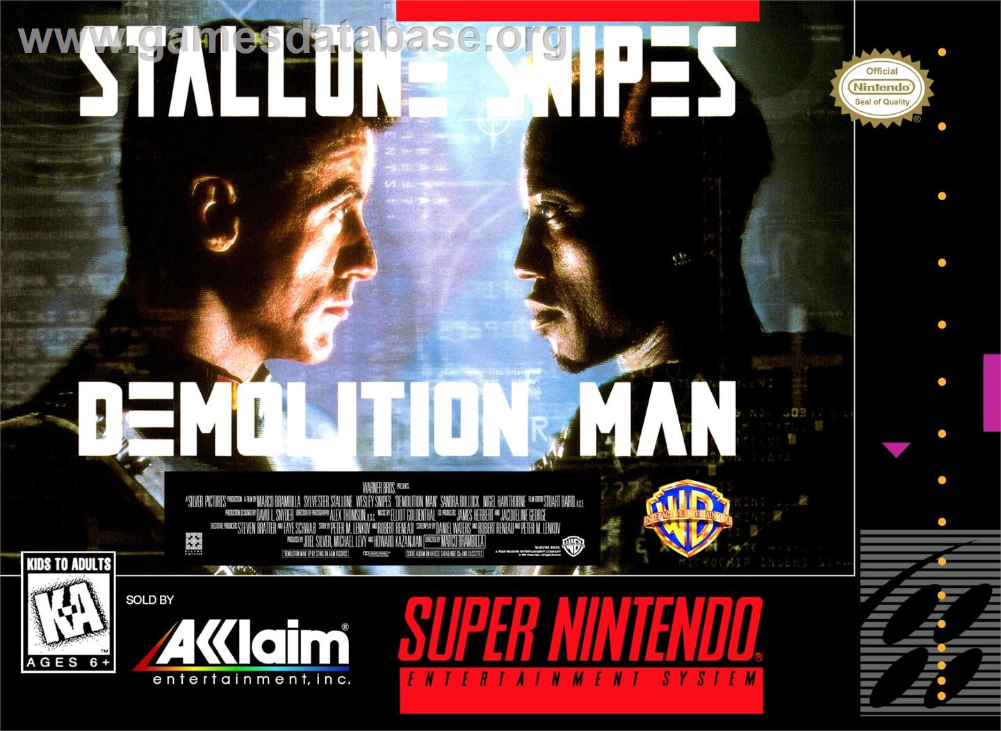 Demolition Man - Nintendo SNES - Artwork - Box
