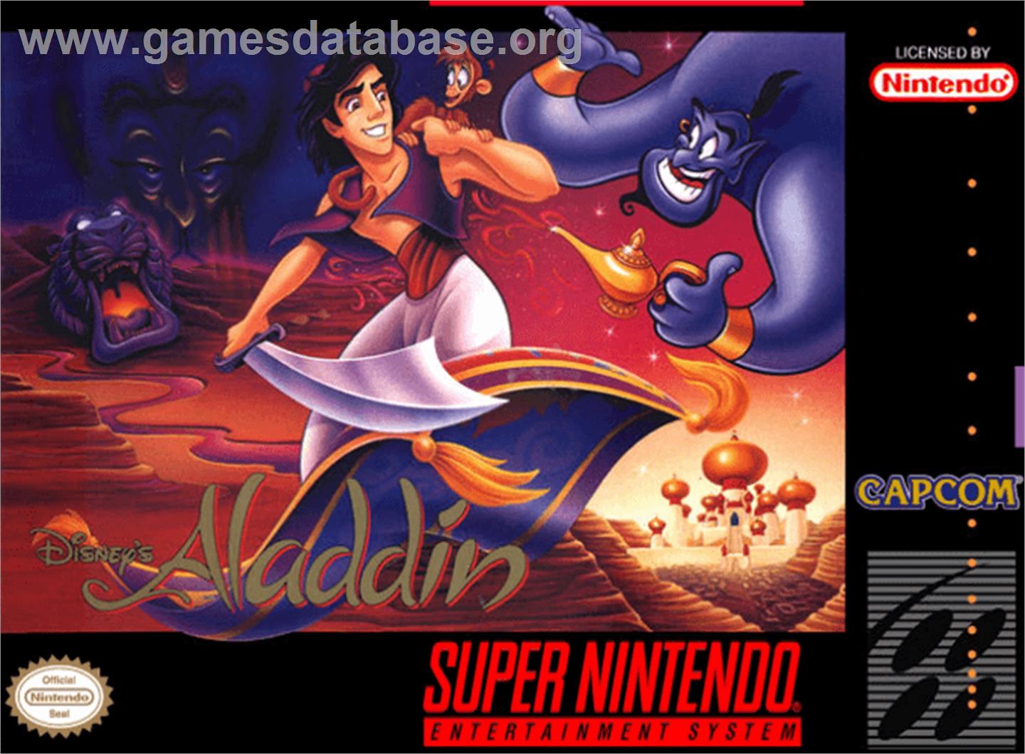 Disney's Aladdin - Nintendo SNES - Artwork - Box