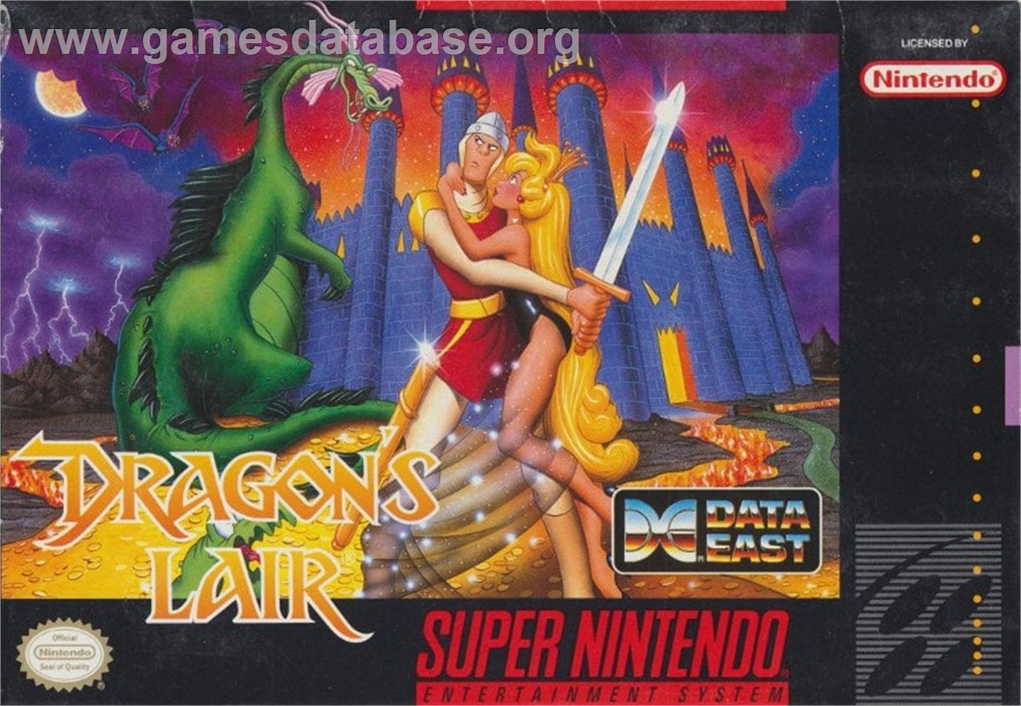 Dragon's Lair - Nintendo SNES - Artwork - Box
