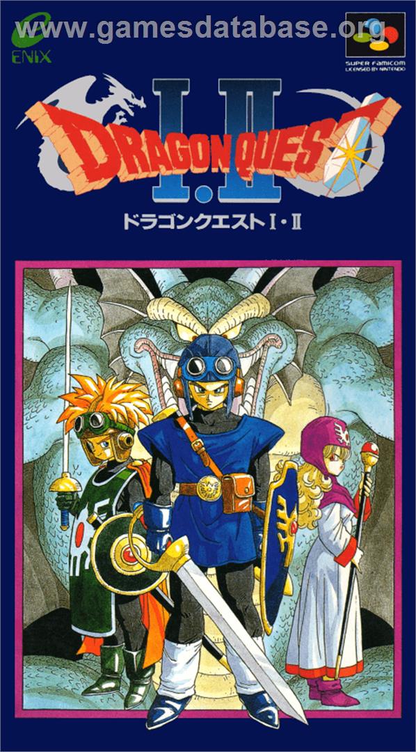 Dragon Quest I & II - Nintendo SNES - Artwork - Box