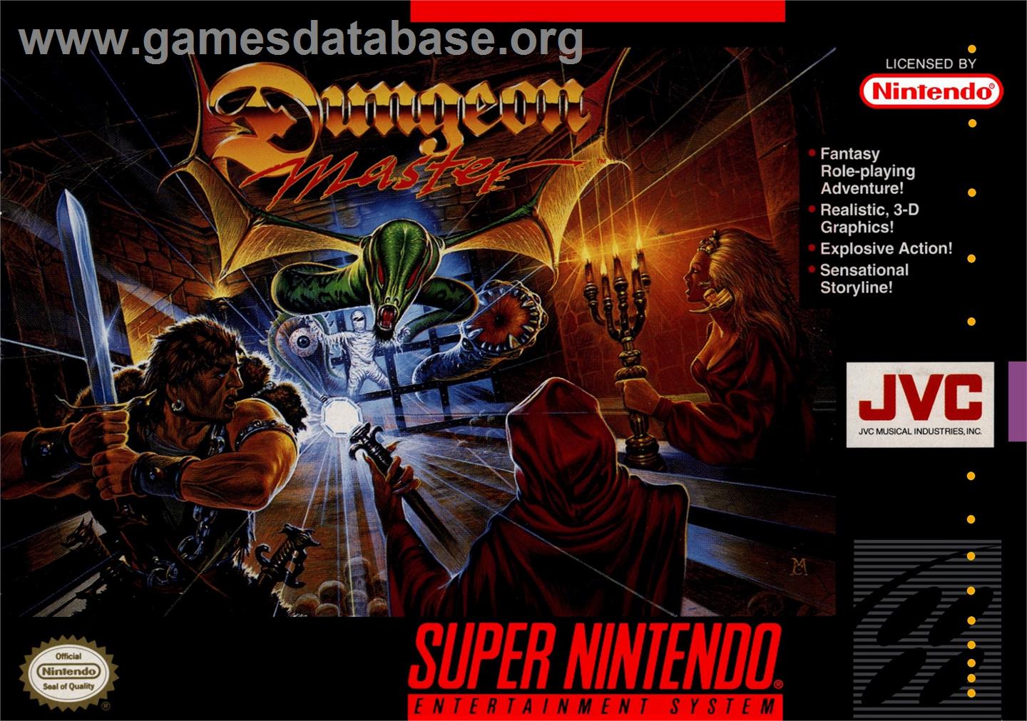 Dungeon Master - Nintendo SNES - Artwork - Box