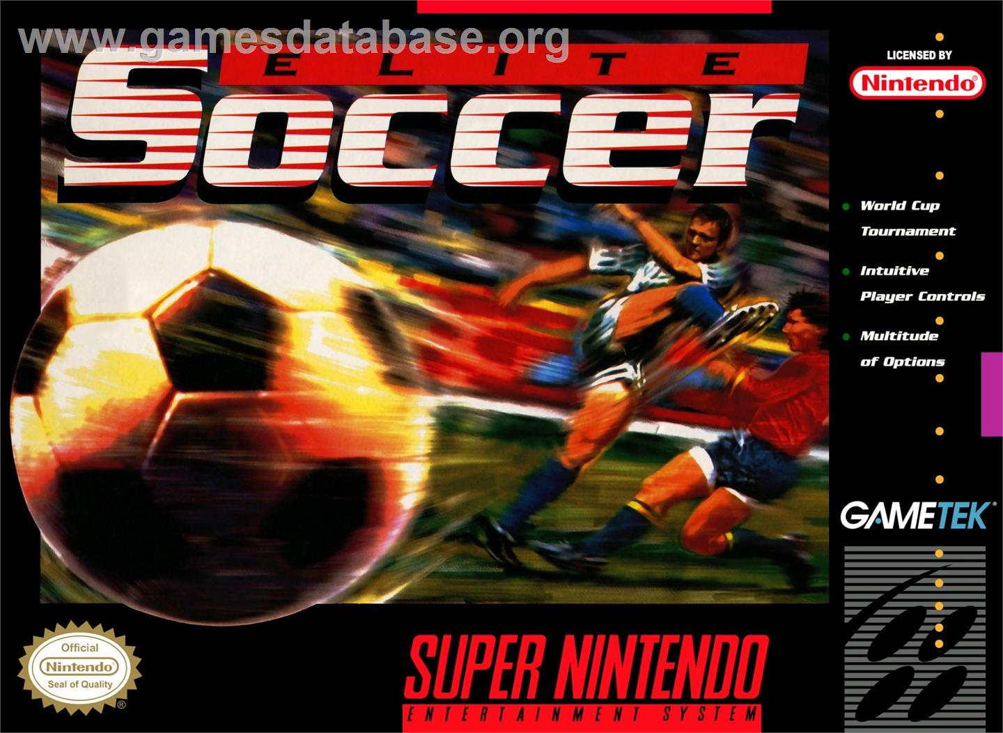 Elite Soccer - Nintendo SNES - Artwork - Box