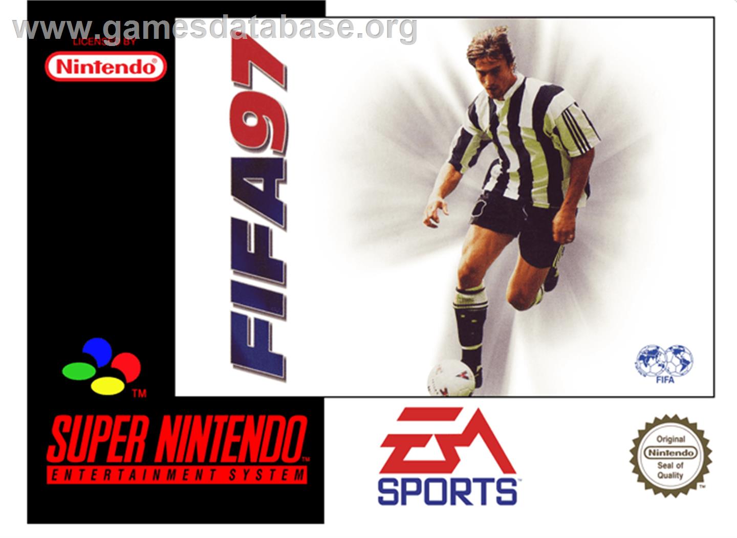FIFA 97: Gold Edition - Nintendo SNES - Artwork - Box