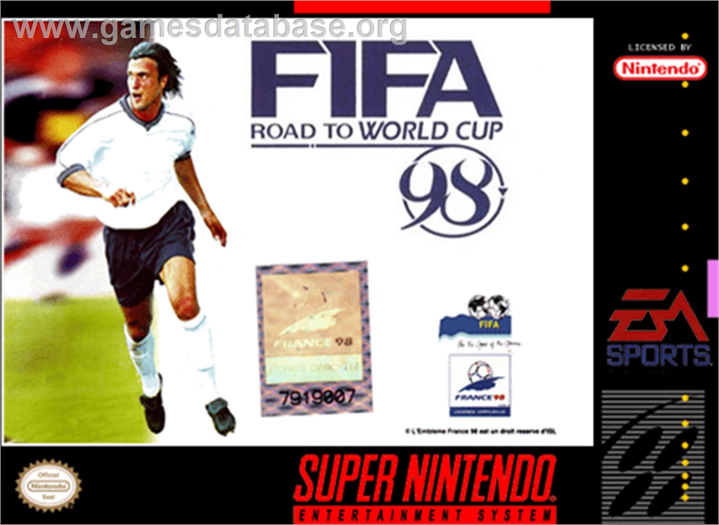 FIFA 98: Road to World Cup - Nintendo SNES - Artwork - Box