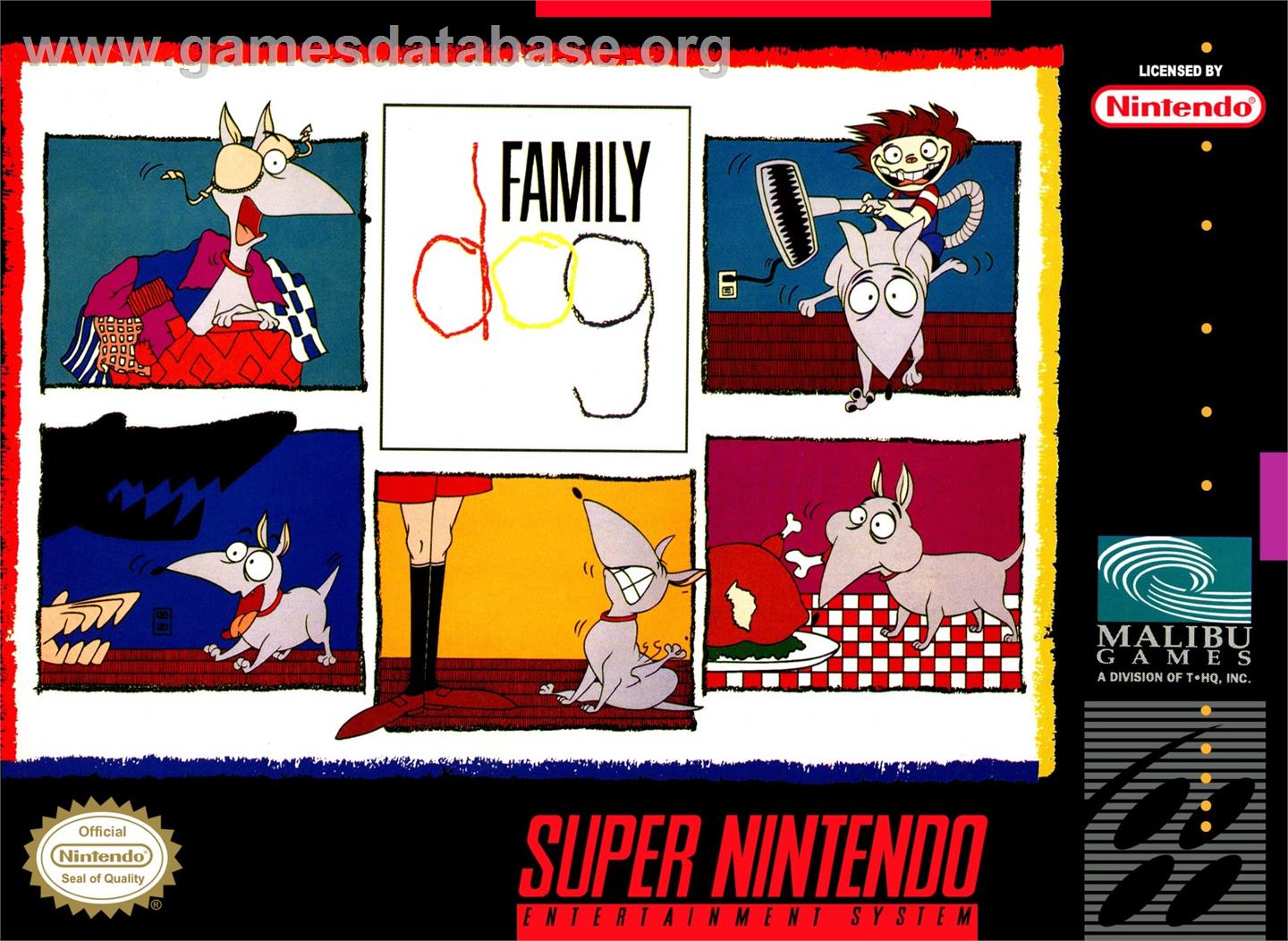 Family Dog - Nintendo SNES - Artwork - Box