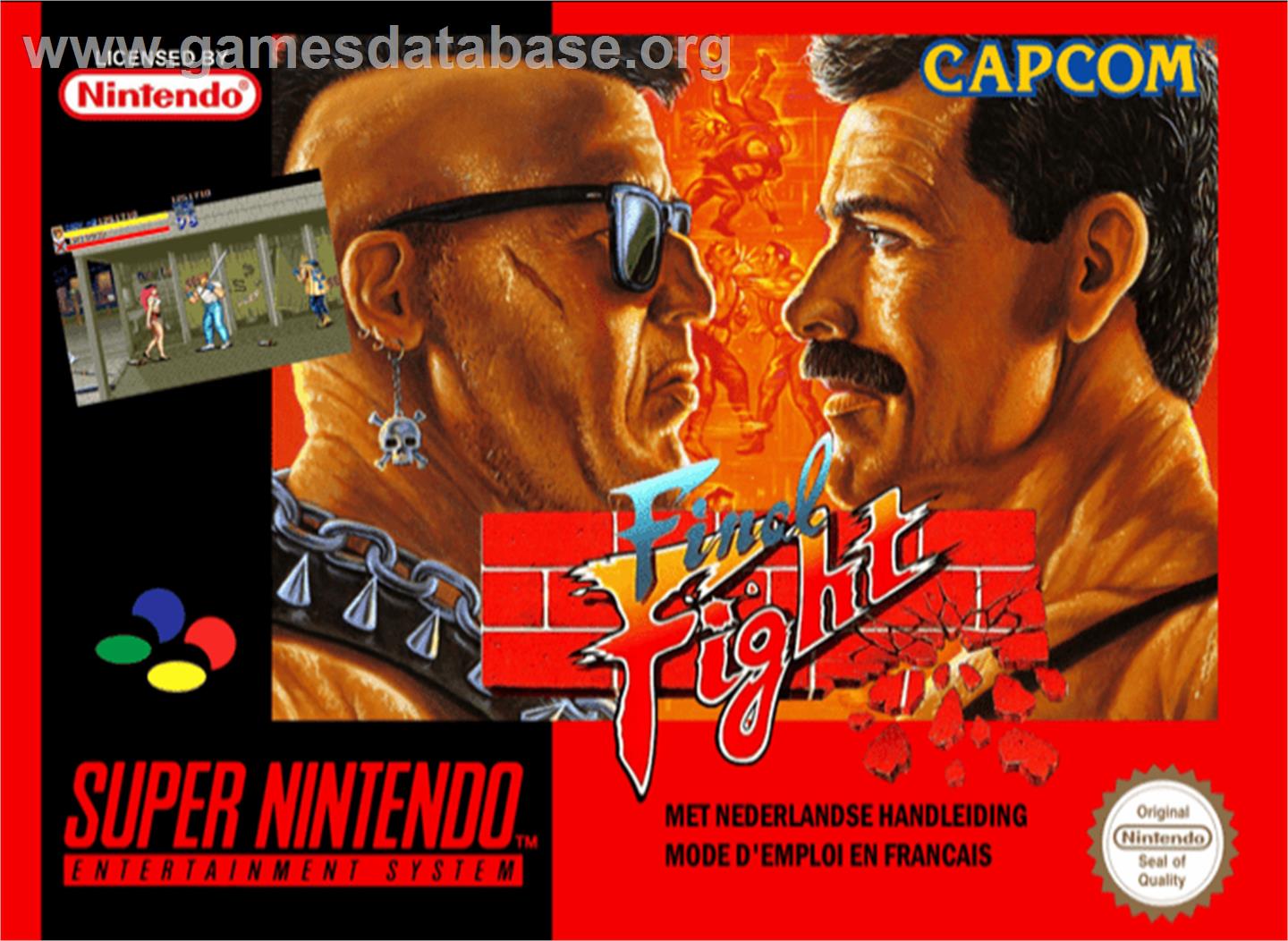 Final Fight - Nintendo SNES - Artwork - Box