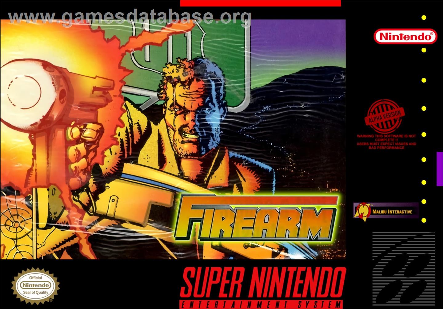 Firearm - Nintendo SNES - Artwork - Box