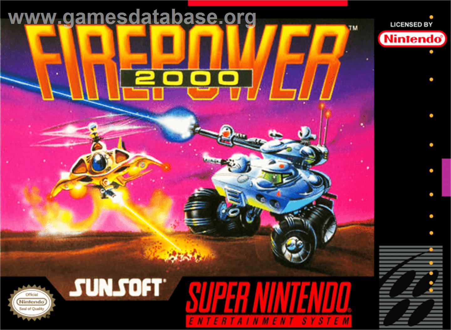Firepower 2000 - Nintendo SNES - Artwork - Box