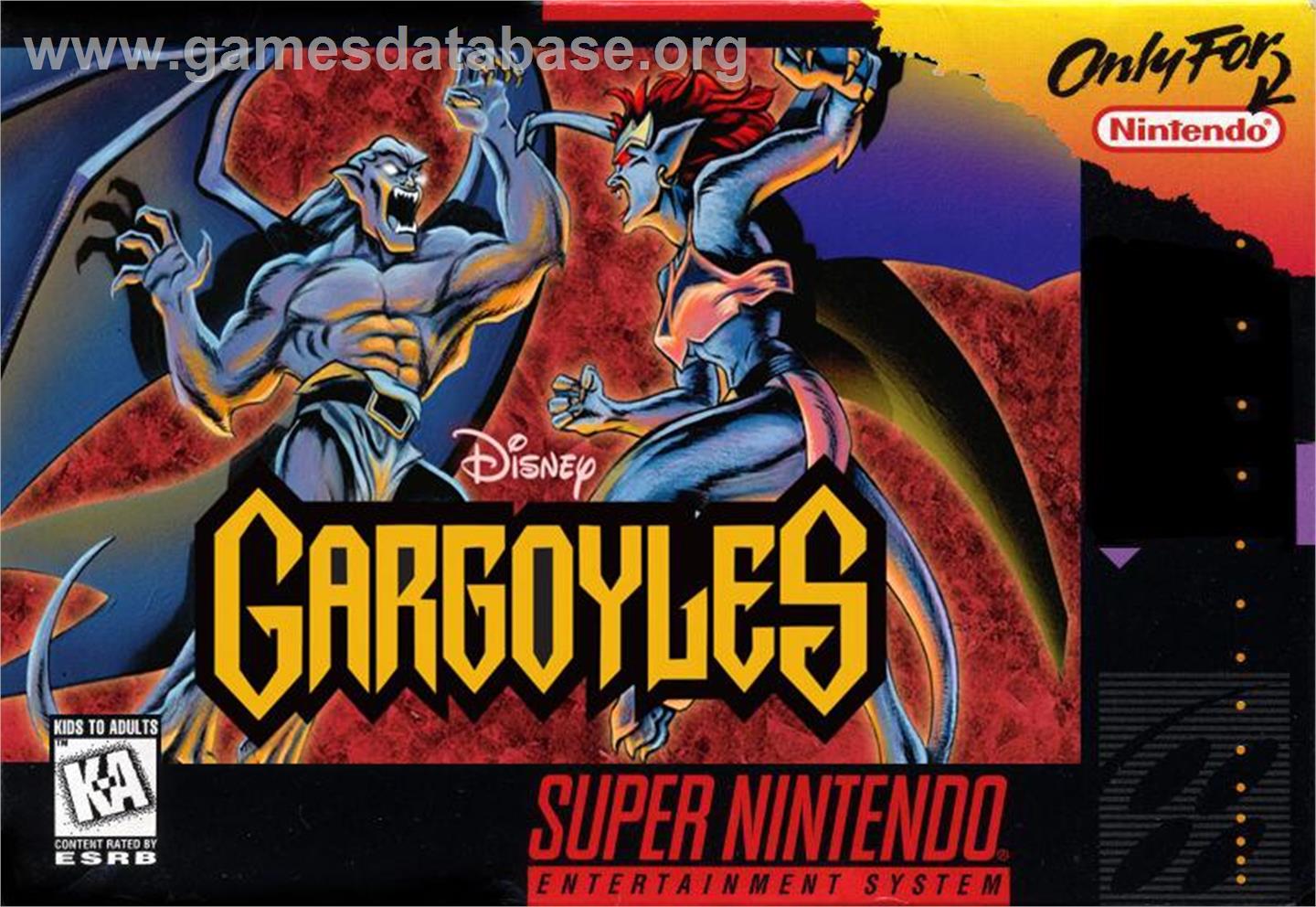 Gargoyles - Nintendo SNES - Artwork - Box