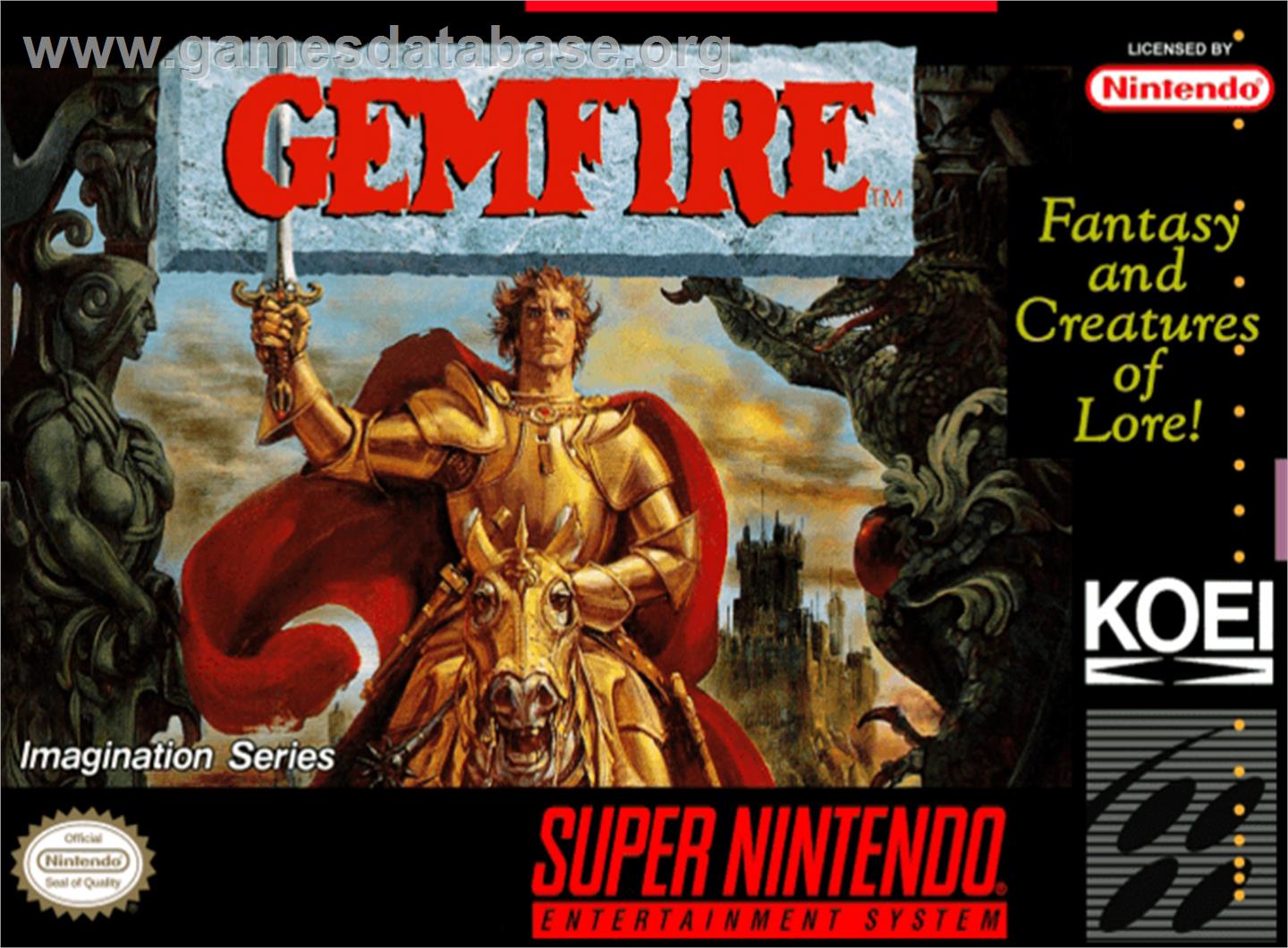 Gemfire - Nintendo SNES - Artwork - Box