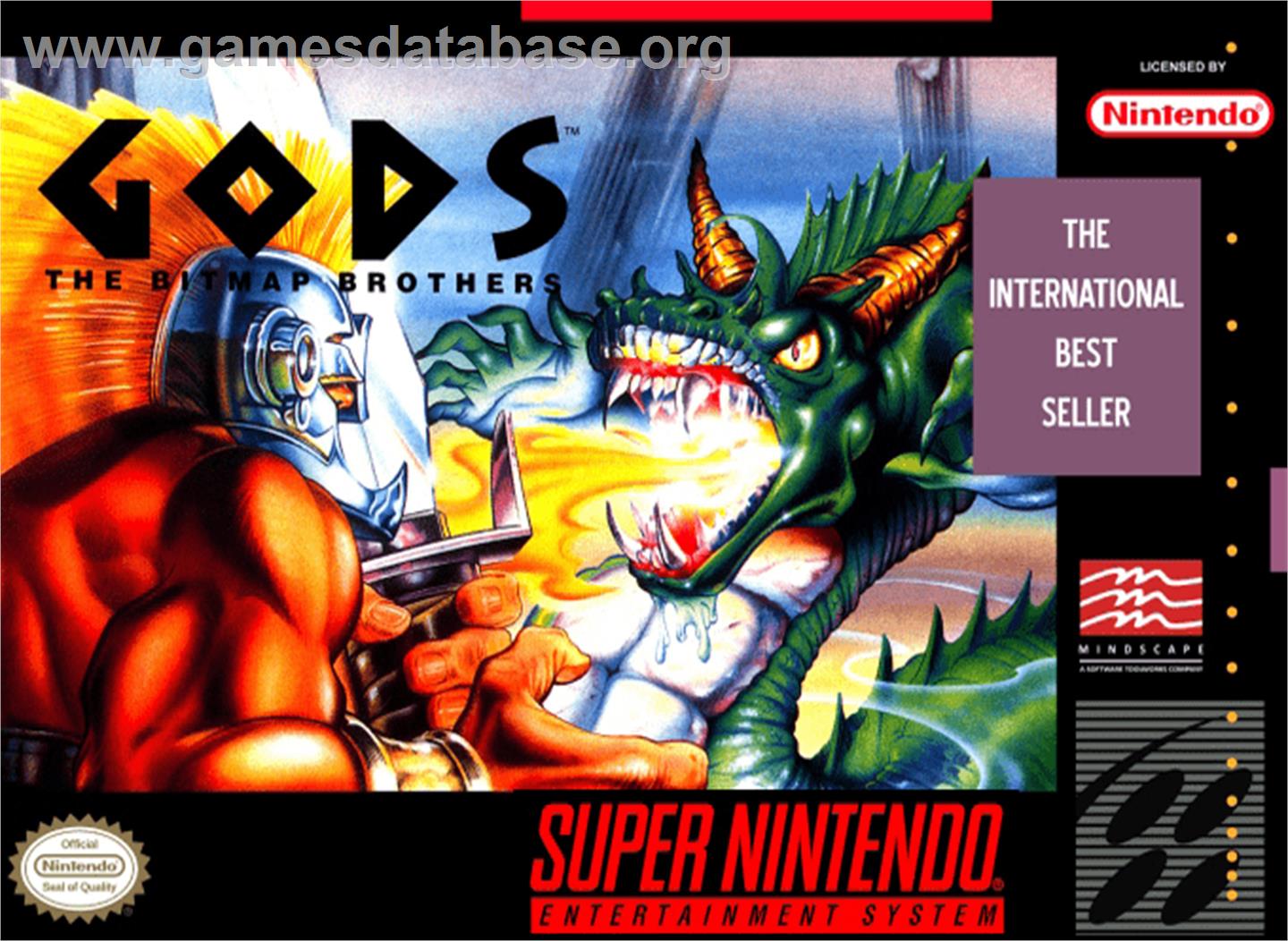 Gods - Nintendo SNES - Artwork - Box