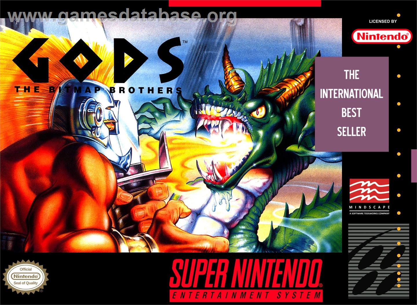 Gods - Nintendo SNES - Artwork - Box