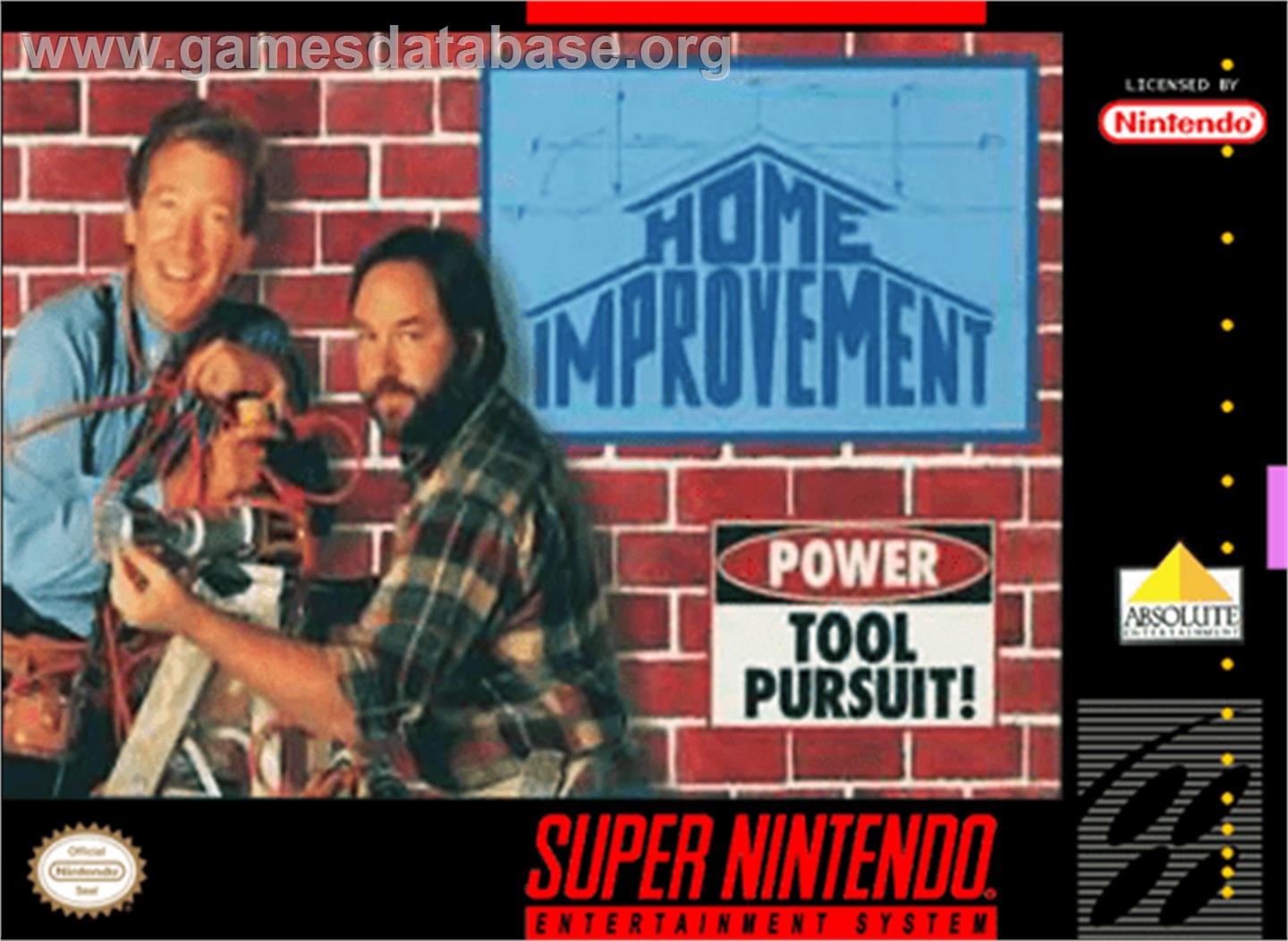 Home Improvement: Power Tool Pursuit - Nintendo SNES - Artwork - Box