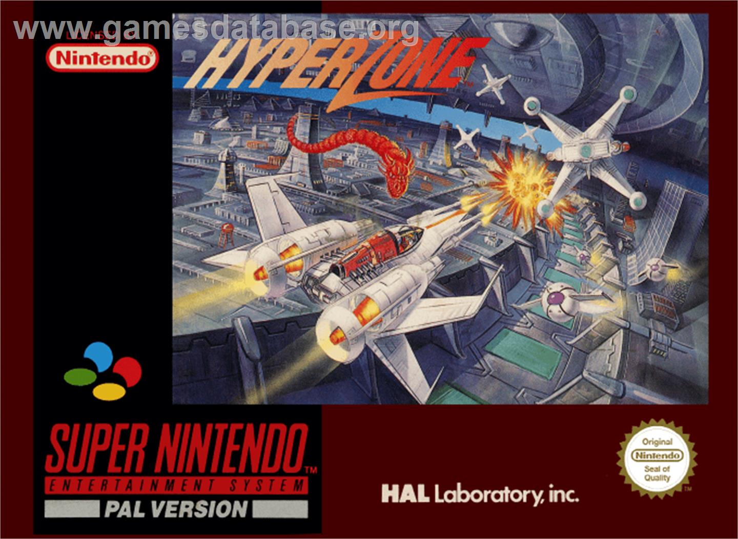 HyperZone - Nintendo SNES - Artwork - Box