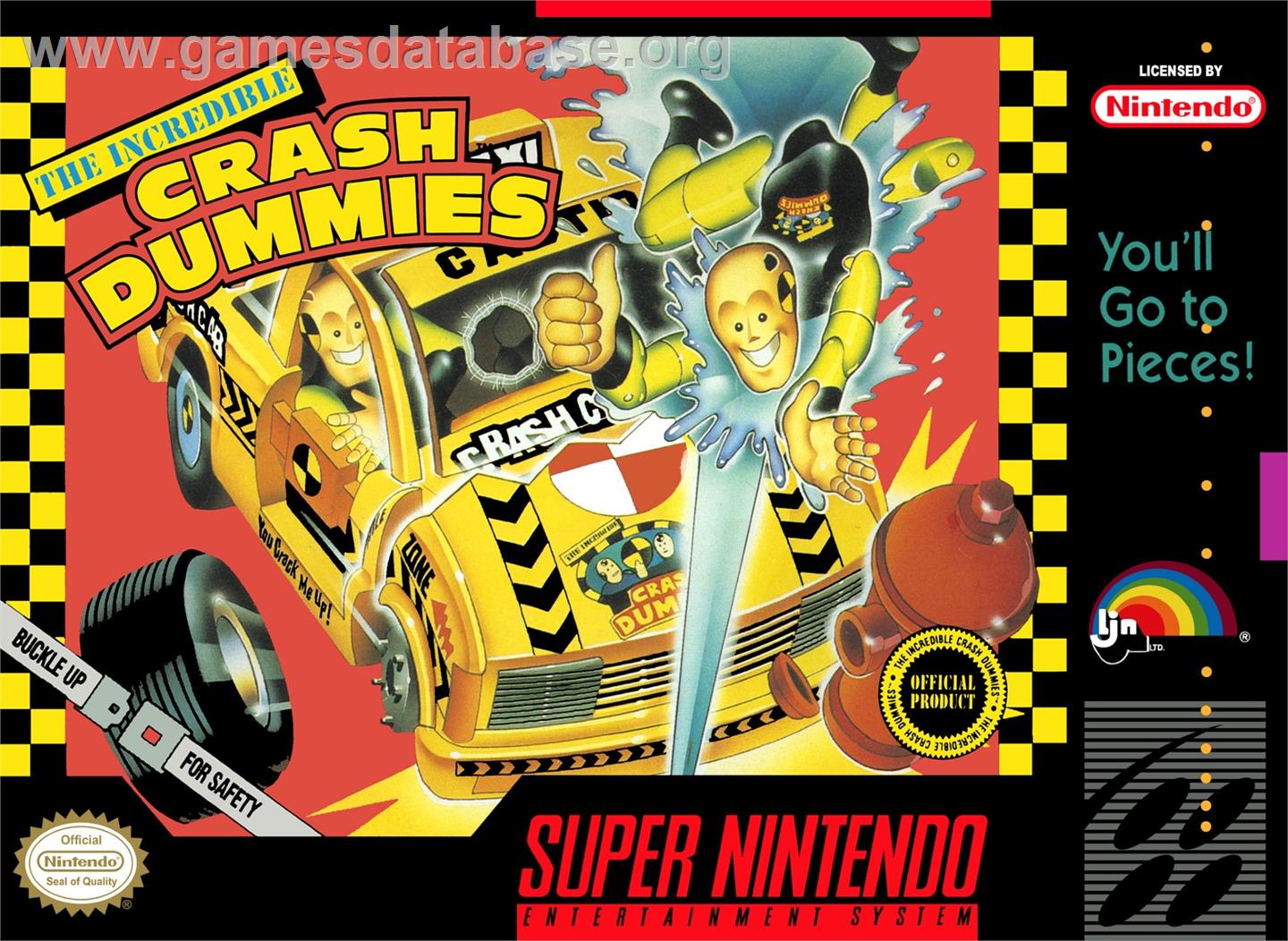 Incredible Crash Dummies, The - Nintendo SNES - Artwork - Box