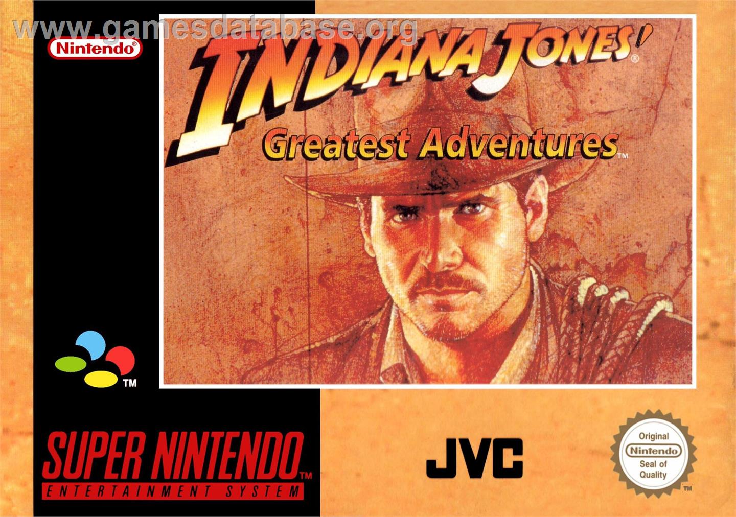 Indiana Jones' Greatest Adventures - Nintendo SNES - Artwork - Box