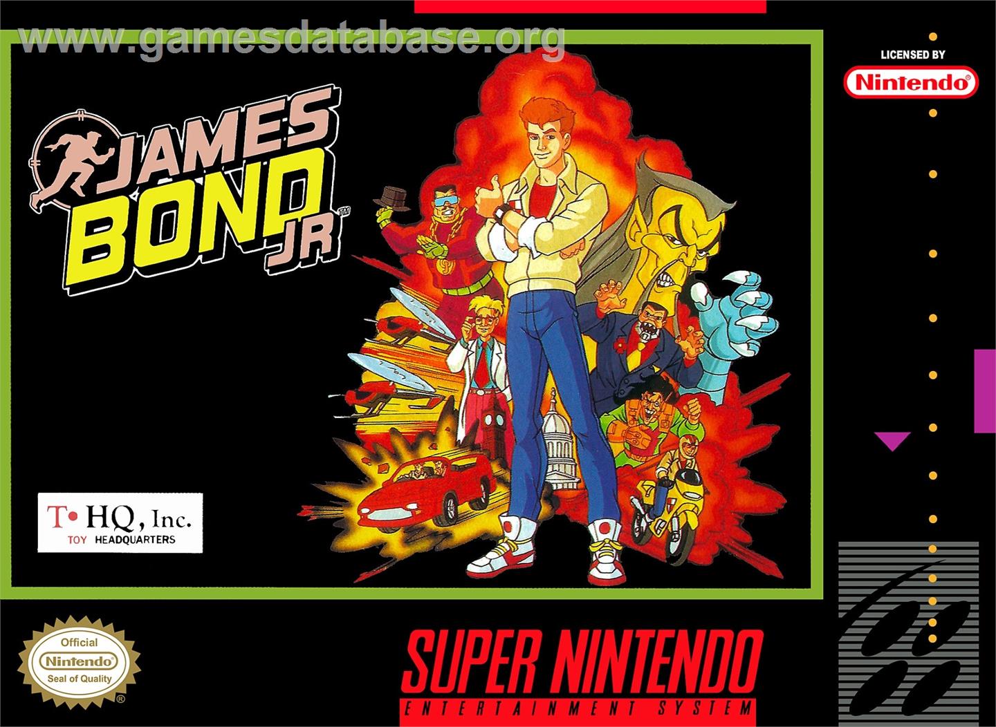 James Bond Jr. - Nintendo SNES - Artwork - Box