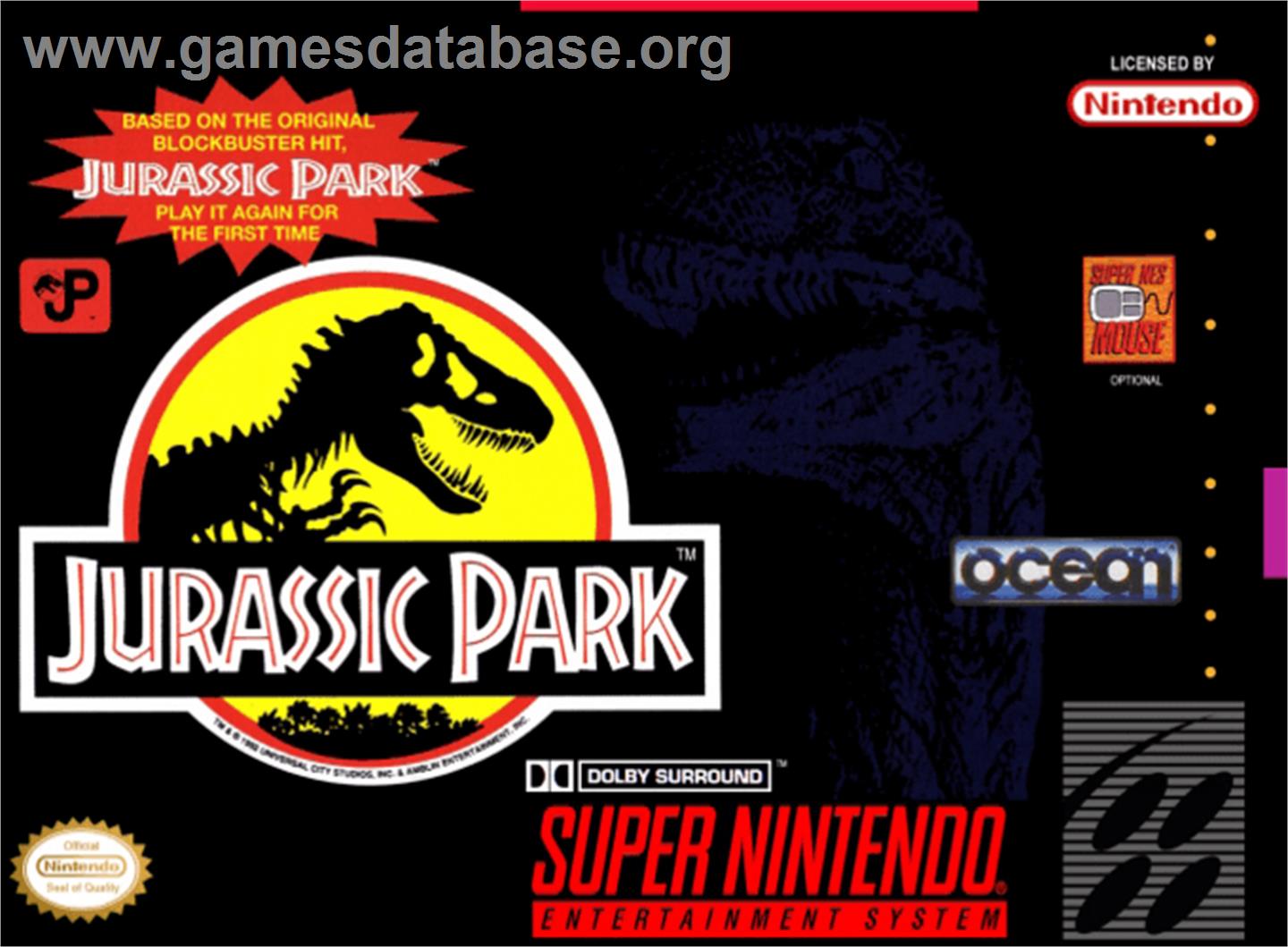 Jurassic Park - Nintendo SNES - Artwork - Box