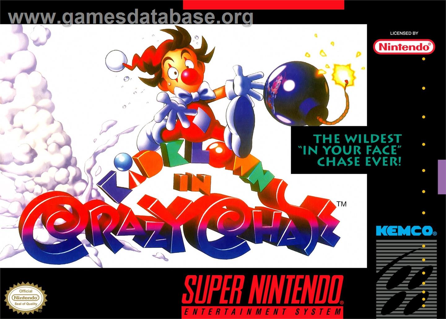 Kid Klown In Crazy Chase - Nintendo SNES - Artwork - Box