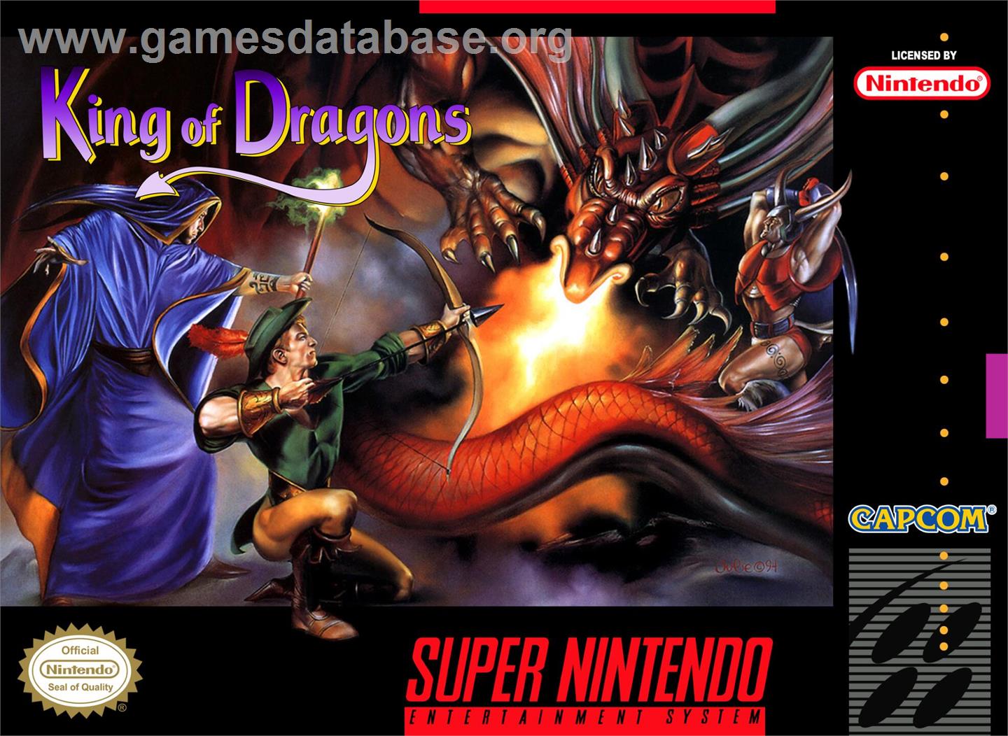 King Of Dragons, The - Nintendo SNES - Artwork - Box