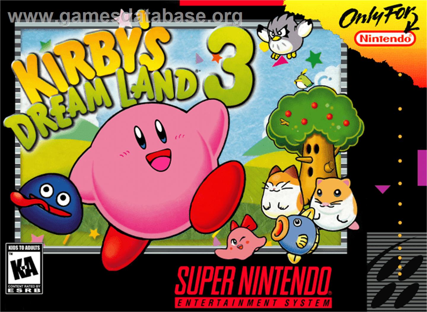 Kirby's DreamLand 3 - Nintendo SNES - Artwork - Box