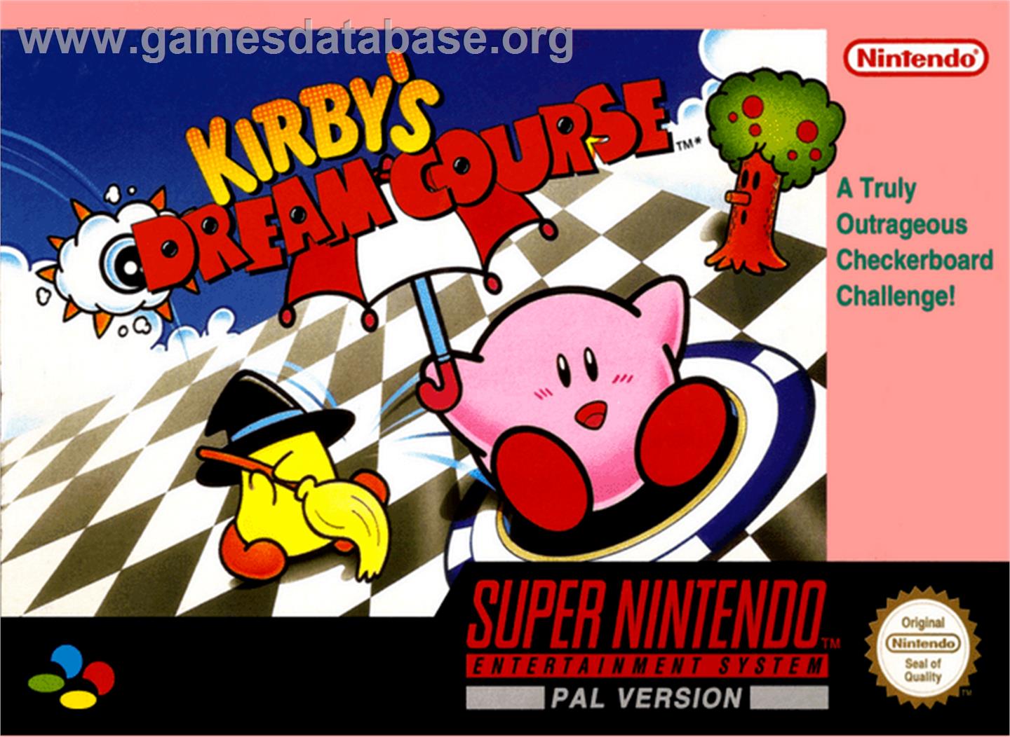 Kirby's Dream Course - Nintendo SNES - Artwork - Box