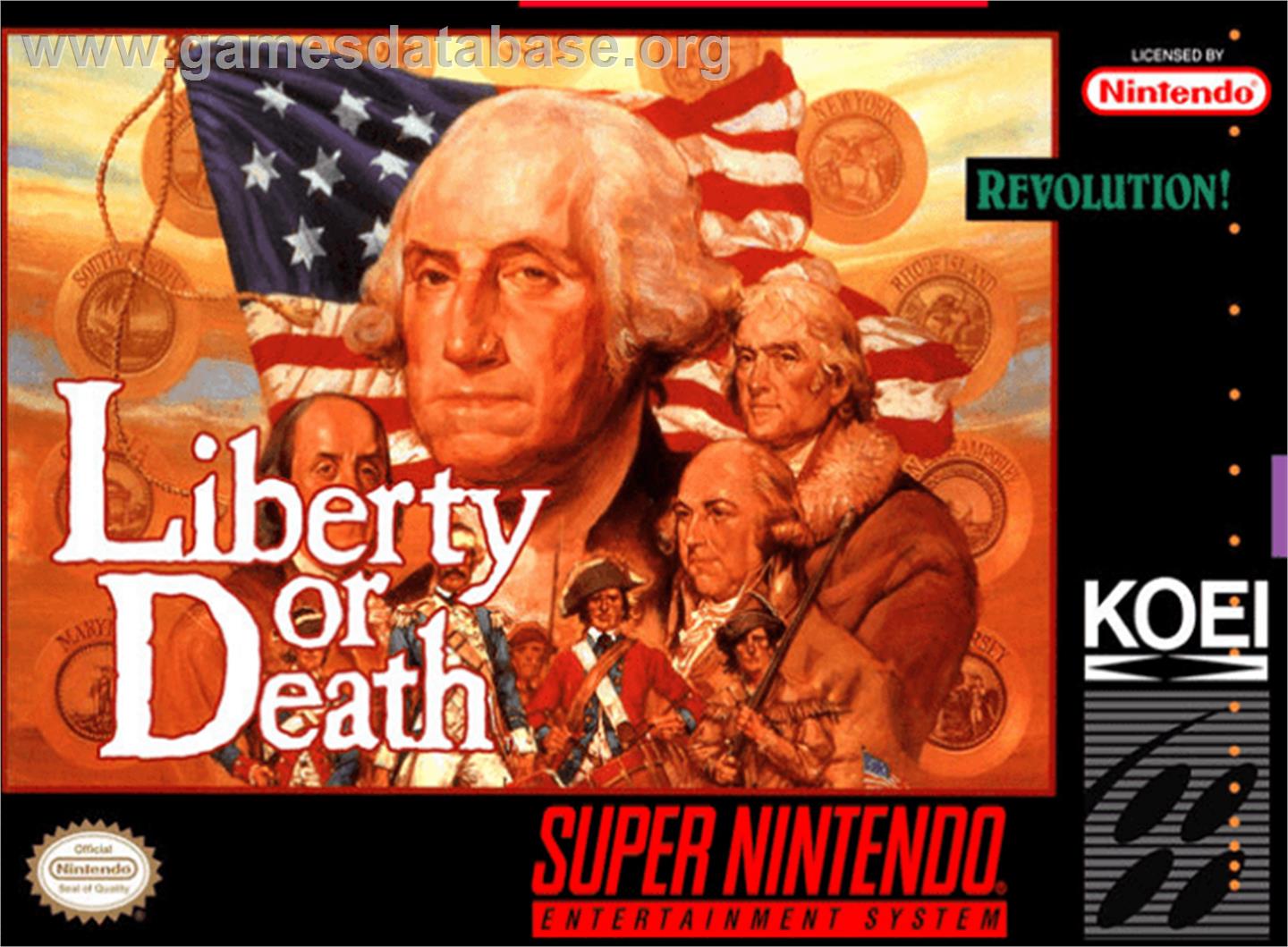 Liberty or Death - Nintendo SNES - Artwork - Box