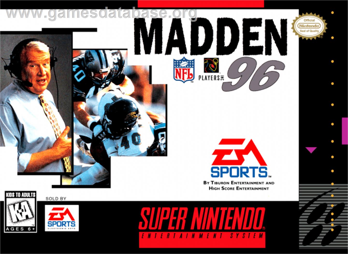 Madden NFL '96 - Nintendo SNES - Artwork - Box